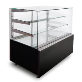 STRAIGHT GLASS REFRIGERATED PASTRY DISPLAY CASE – 2 SHELVES